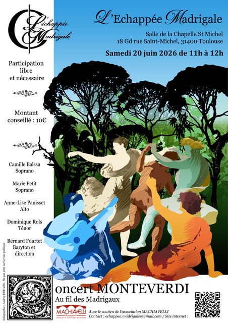 Affiche echapee madrigale concert 2026